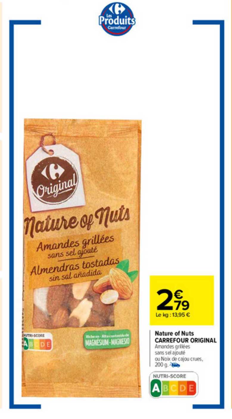 nature of nuts carrefour oriignal