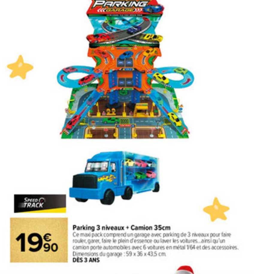 parking 3 niveaux + camion 35 cm