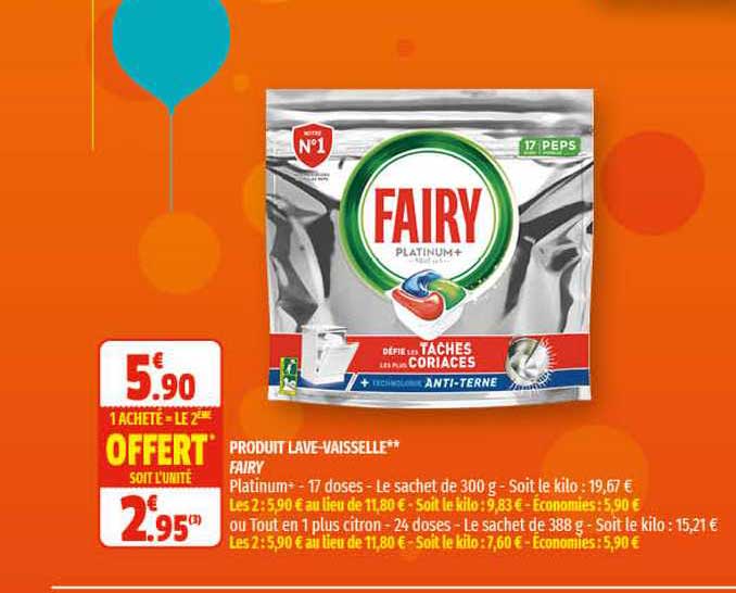 produit lave-vaisselle fairy