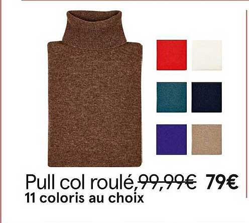 pull col roulé