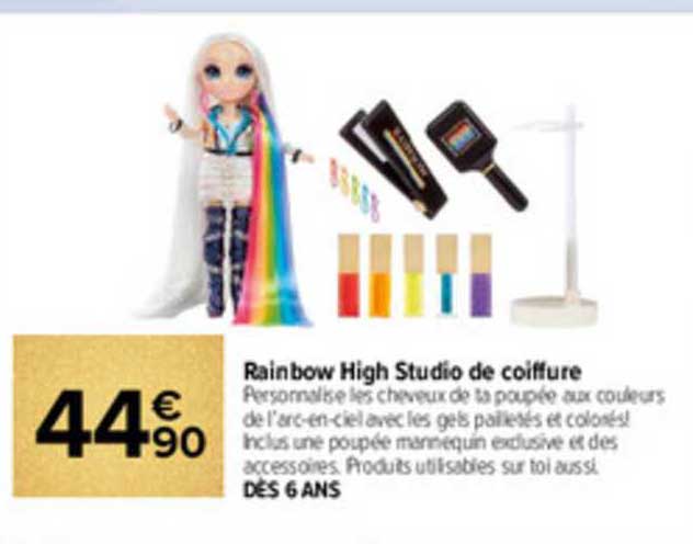rainbow high studio de coiffure