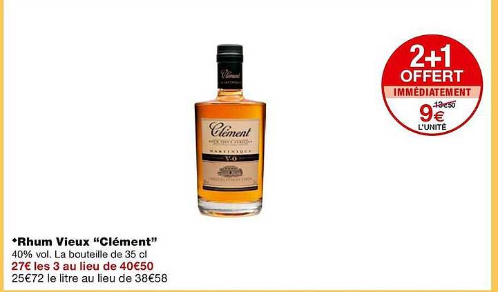 Rhum Vieux "clément"