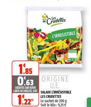 Salade L'irrésistible Les Crudettes
