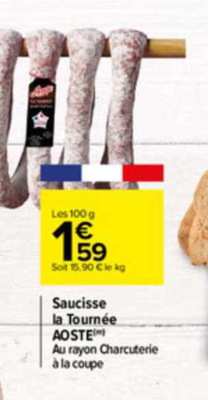 saucisse la tournée aoste