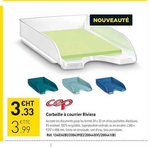 sep corbeille à courrier riviera