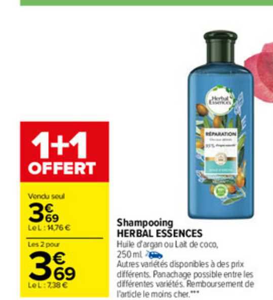 shampooing herbal essences