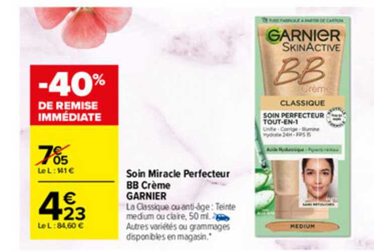 soin miracle perfecteur bb crème garnier