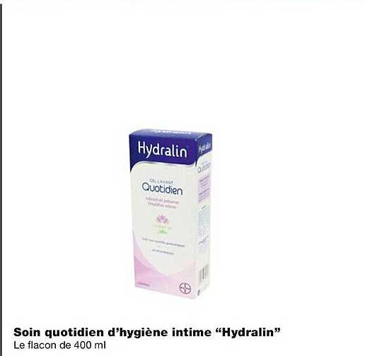 soin quotidien d'hygiène intime "hydralin"