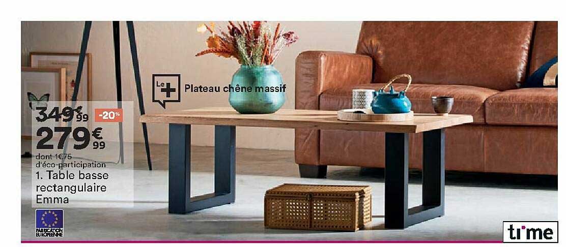 Table Basse Rectangulaire Emma Time
