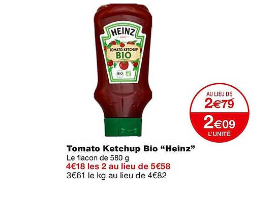 tomato ketchup bio "heinz"