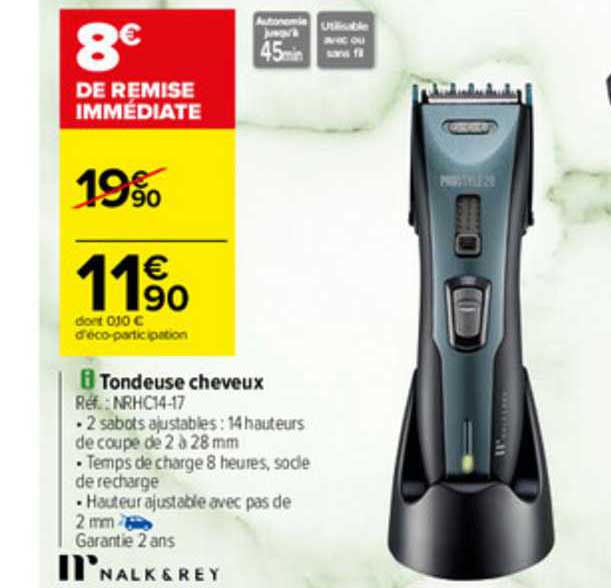 tondeuse cheveux nalk & rey