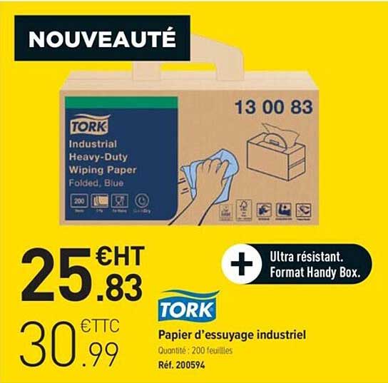 tork papier d'essuyage industriel