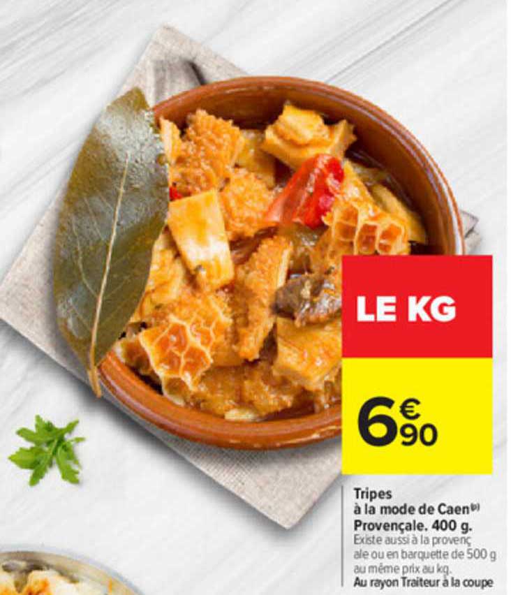 Tripes à La Mode De Caen Provençale 400 G
