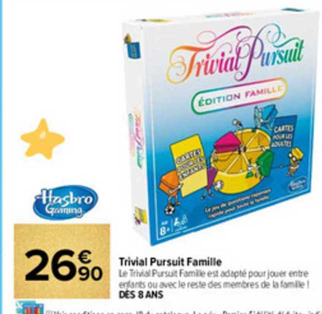 trivial pursuit famille hasbro gaming
