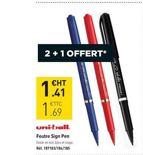 uniball feutre sign pen