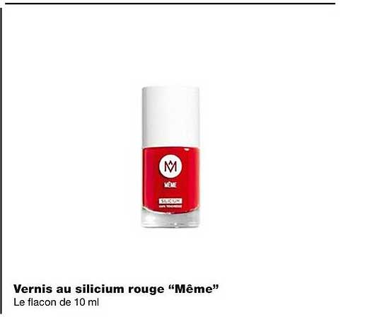 vernis au silicium rouge "même"