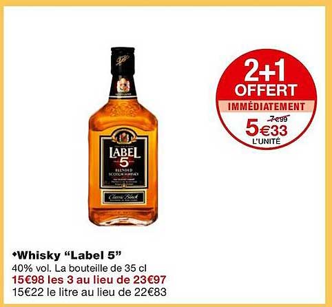 Whisky "label 5"