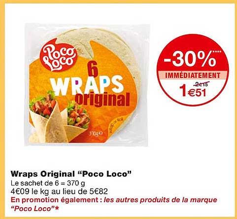wraps original "poco loco"