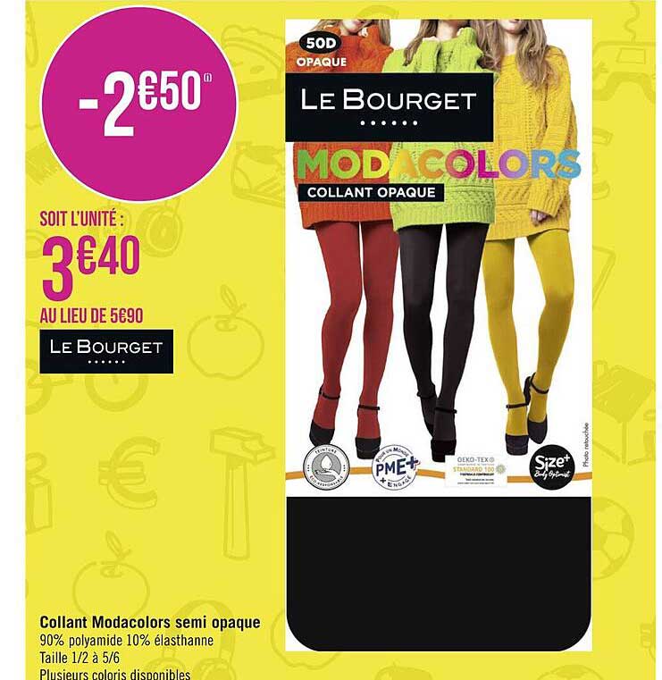collant modacolors semi opaque le bourget