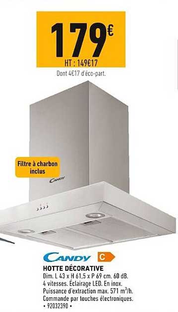 hotte décorative candy