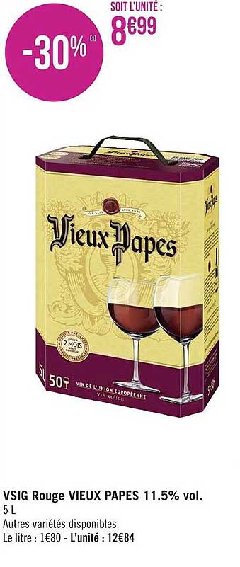 vsig rouge vieux papes 11.5% vol.