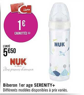 biberon 1er âge serenity+ nuk
