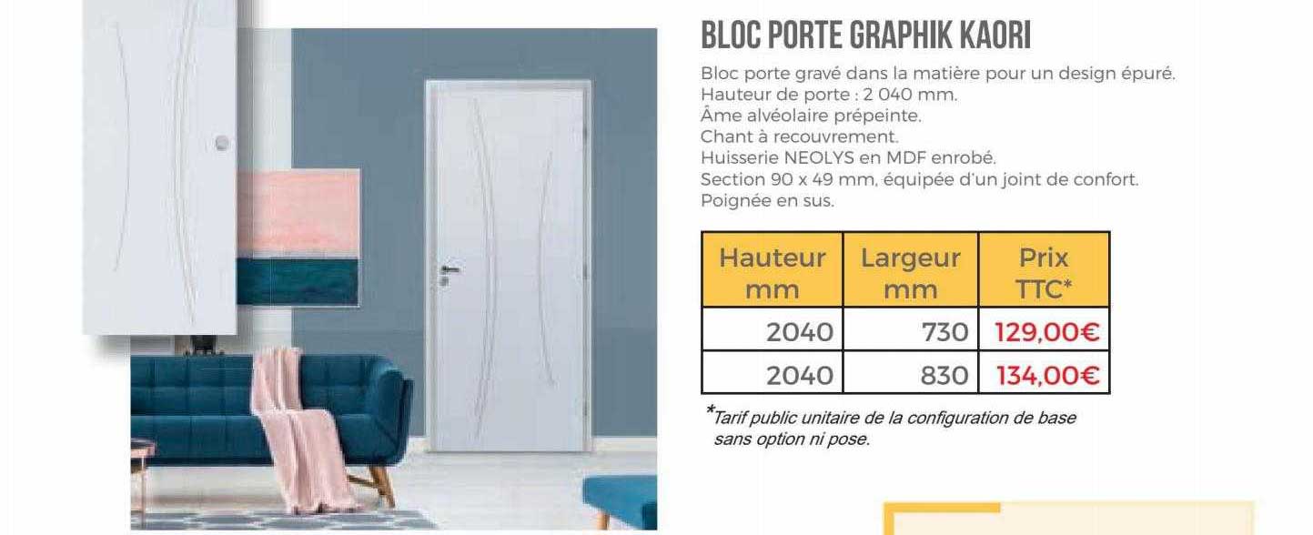 bloc porte graphik kaori