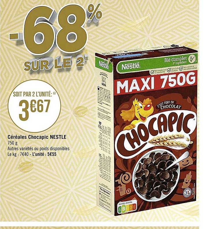 Céréales Chocapic Nestlé