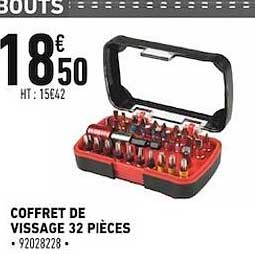 coffret de vissage 32 pièces