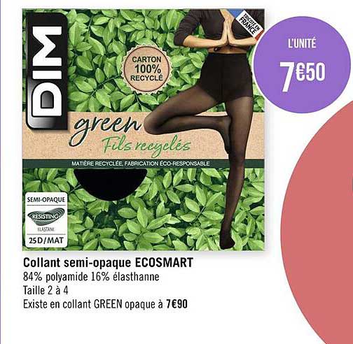 collant semi-opaque ecosmart dim