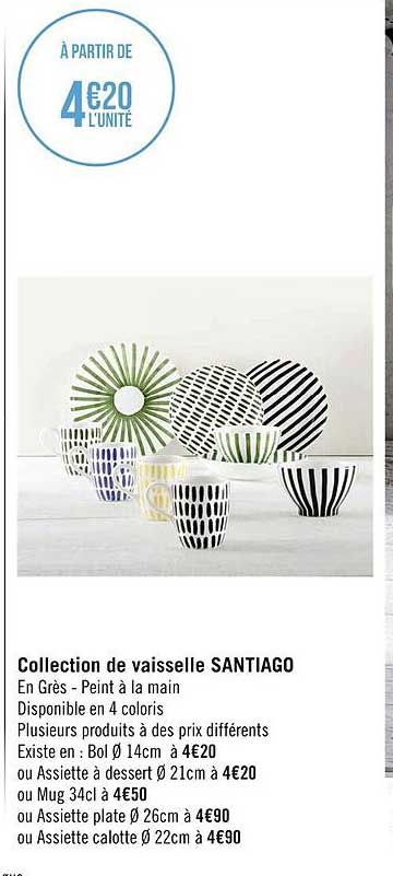 Collection De Vaisselle Santiago
