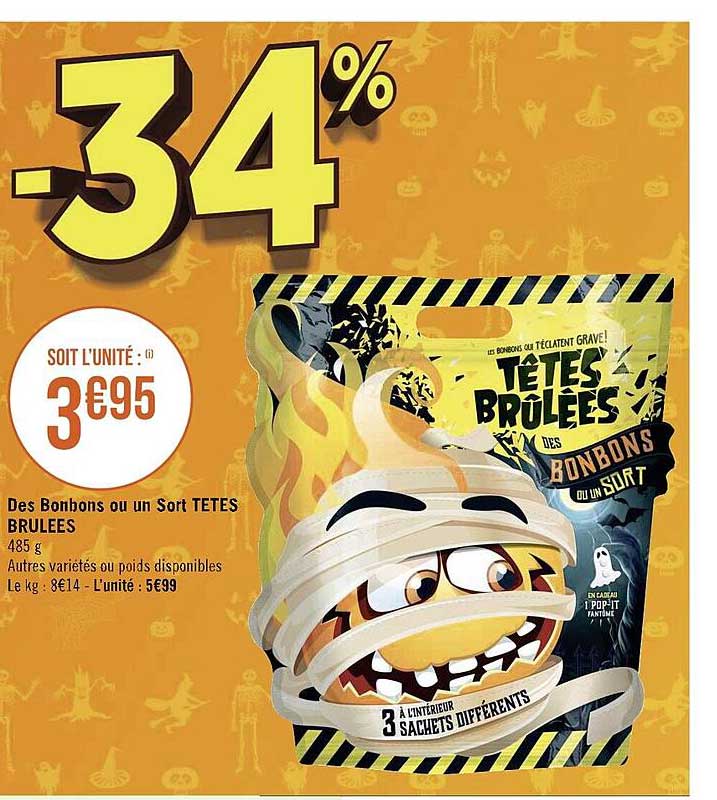 des bonbons ou un sort têtes brûlées