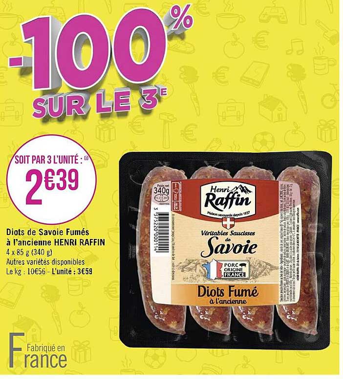 Diots De Savoie Fumés à L'ancienne Henri Raffin