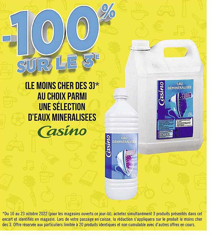 eaux minéralisées casino