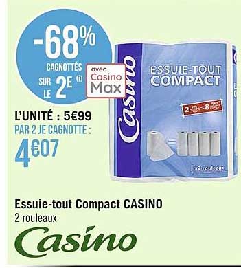 essuie-tout compact casino