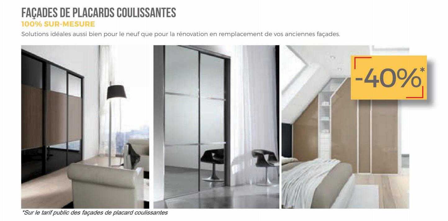 façades de placards coulissantes