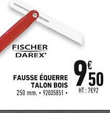 Fausse équerre Talon Bois