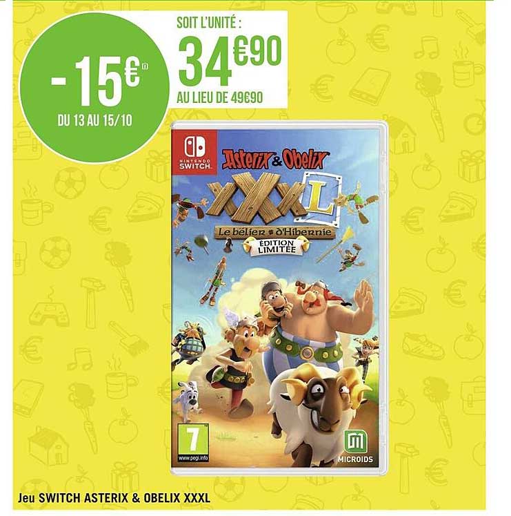 jeu switch asterix & obelix xxxl