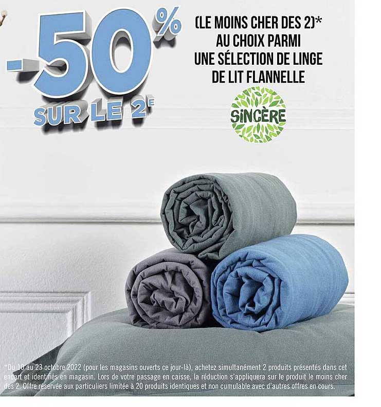 linge de lit flannelle sincère