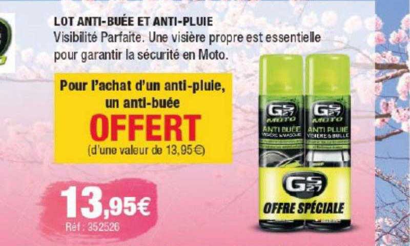 lot anti-buée et anti-pluie gs27 moto