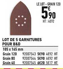 Lot De 5 Garnitures Pour B&d