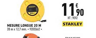 mesure longue 20 m stanley