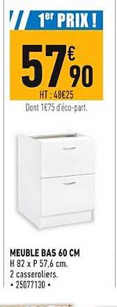 Meuble Bas 60 Cm