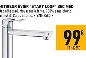 mitigeur évier "start loop" bec med