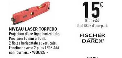 niveau laser torpédo fischer darex