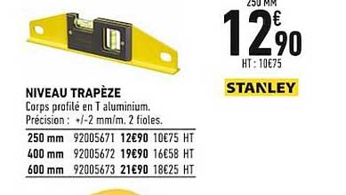 niveau trapèze stanley