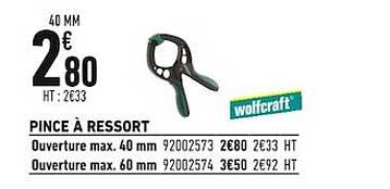 pince à ressort wolfcraft
