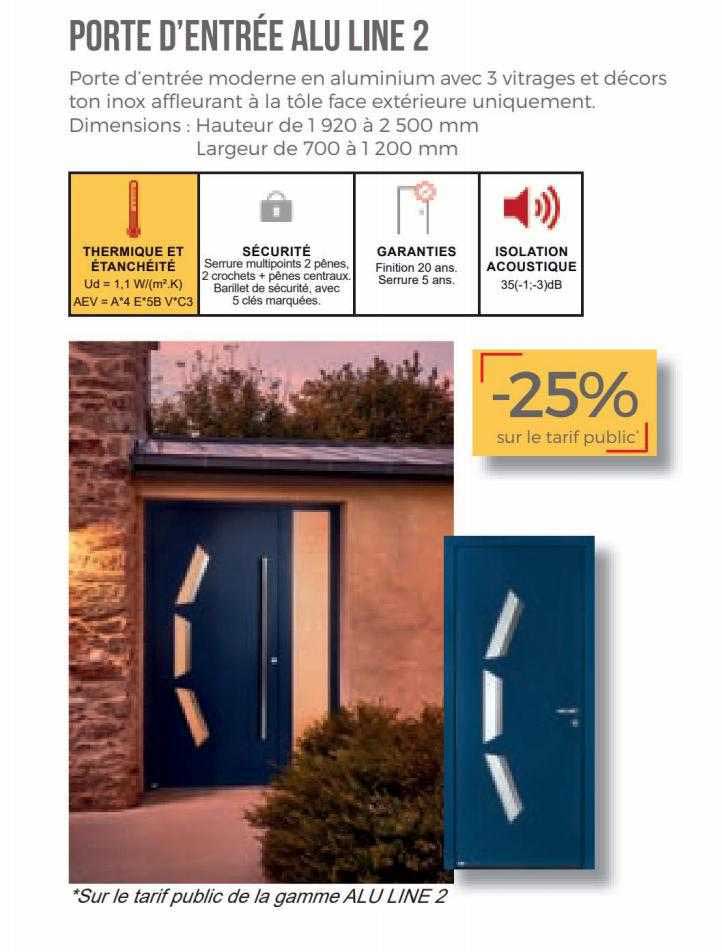 porte d'entrée alu line 2