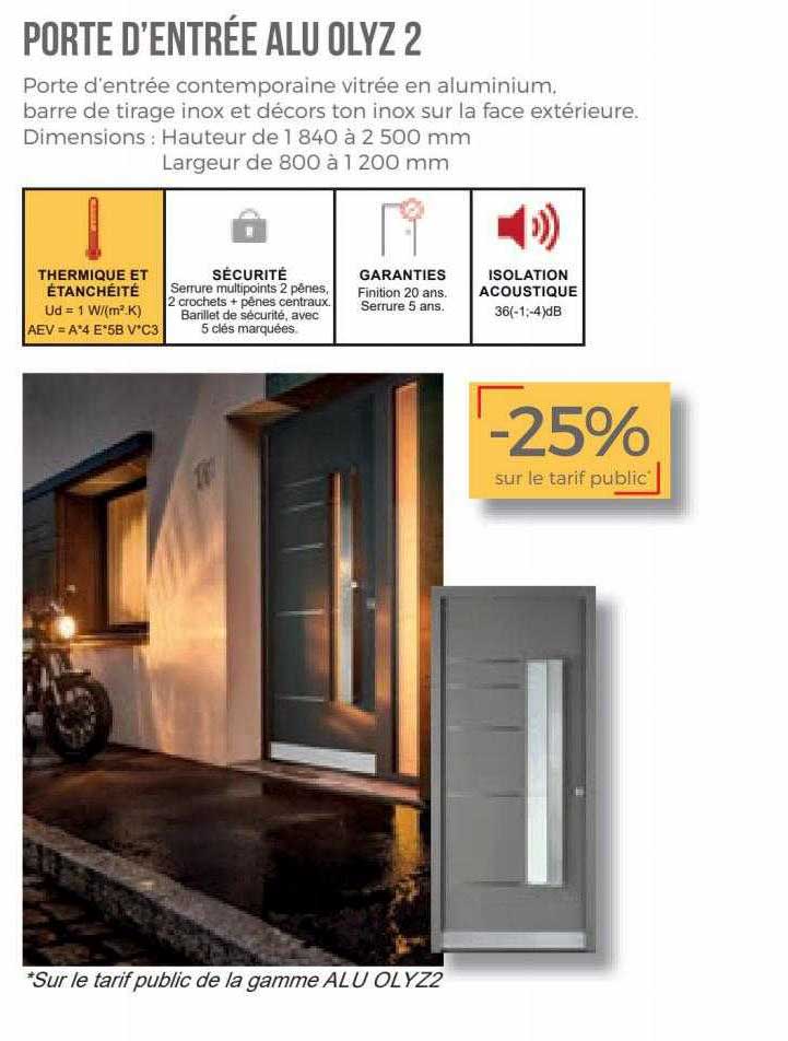 porte d'entrée alu olyz 2