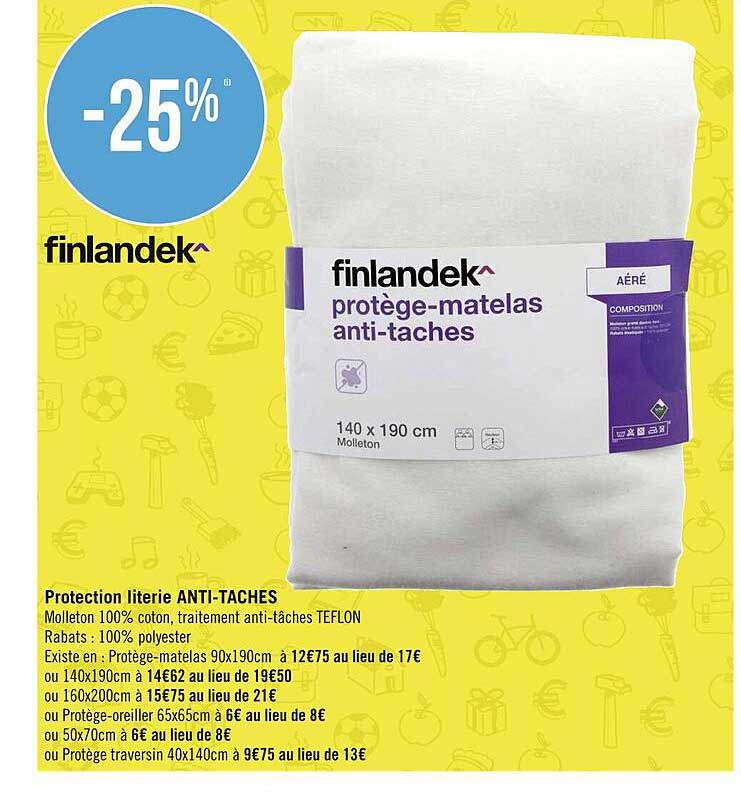 protection literie anti tâches finlandek
